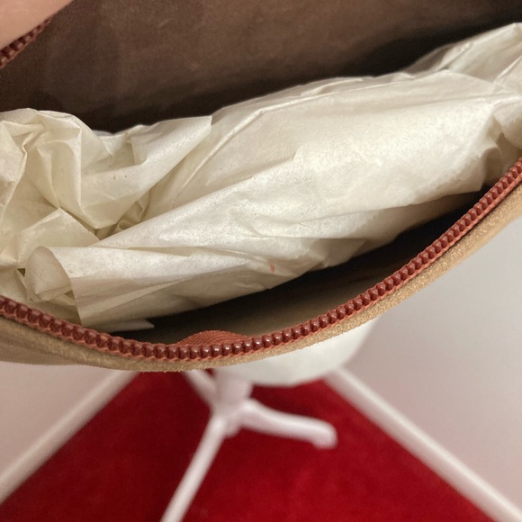 NWT Vintage Genuine Suede Leather Small Crossbody Purse - Picture 5 of 5